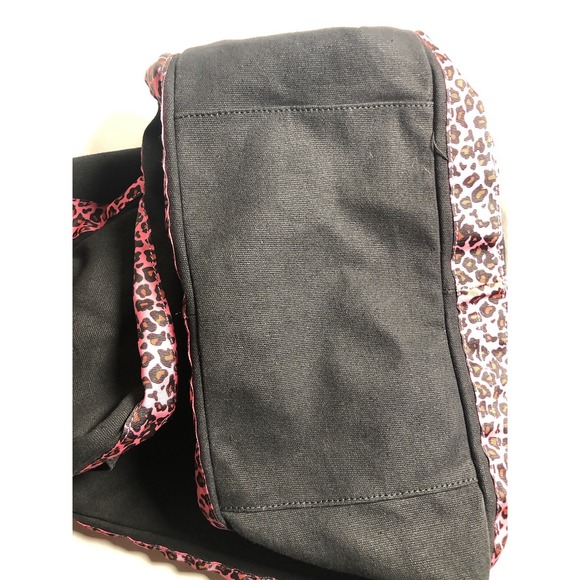 Vtg Y2K Betseyville Betsey Johnson Love In Your Heart Tote Bag Pink Leopard Bag - Picture 15 of 16